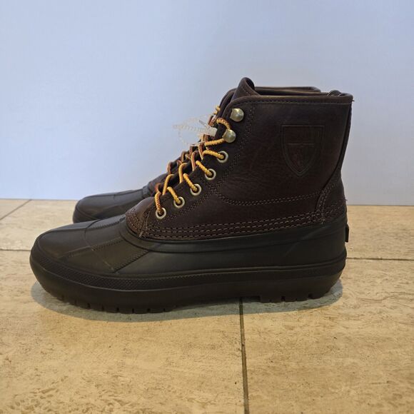 Polo Ralph Lauren Claus Lace Up Mens Sherpa Lined Duck Boots Brown Size 7 main image 6